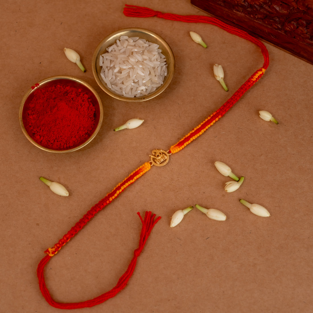 Gold Plated Divine OM 925 Silver Rakhi