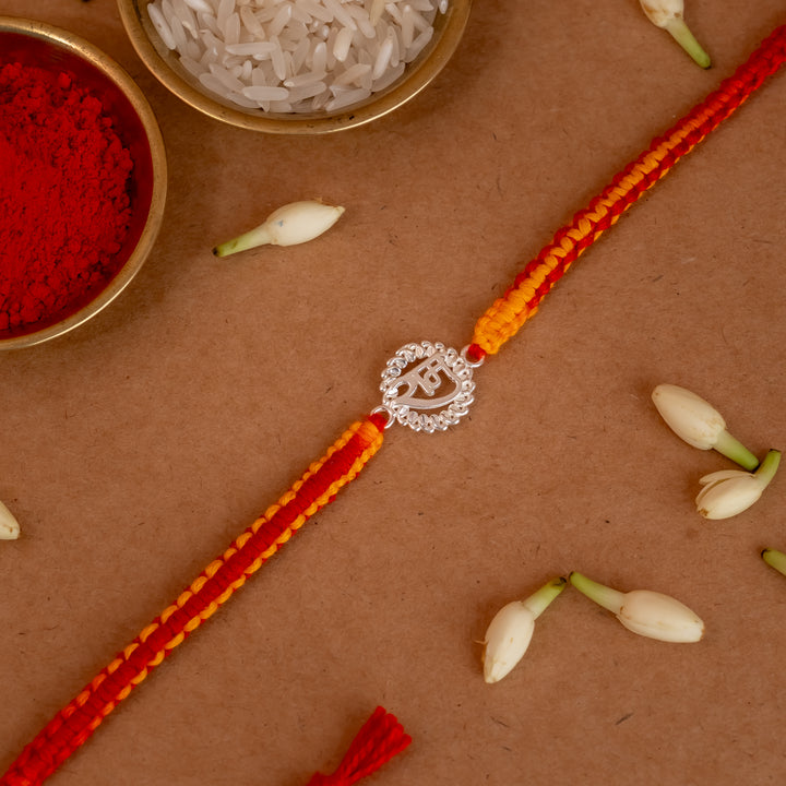 Shree Ram 925 Silver Rakhi
