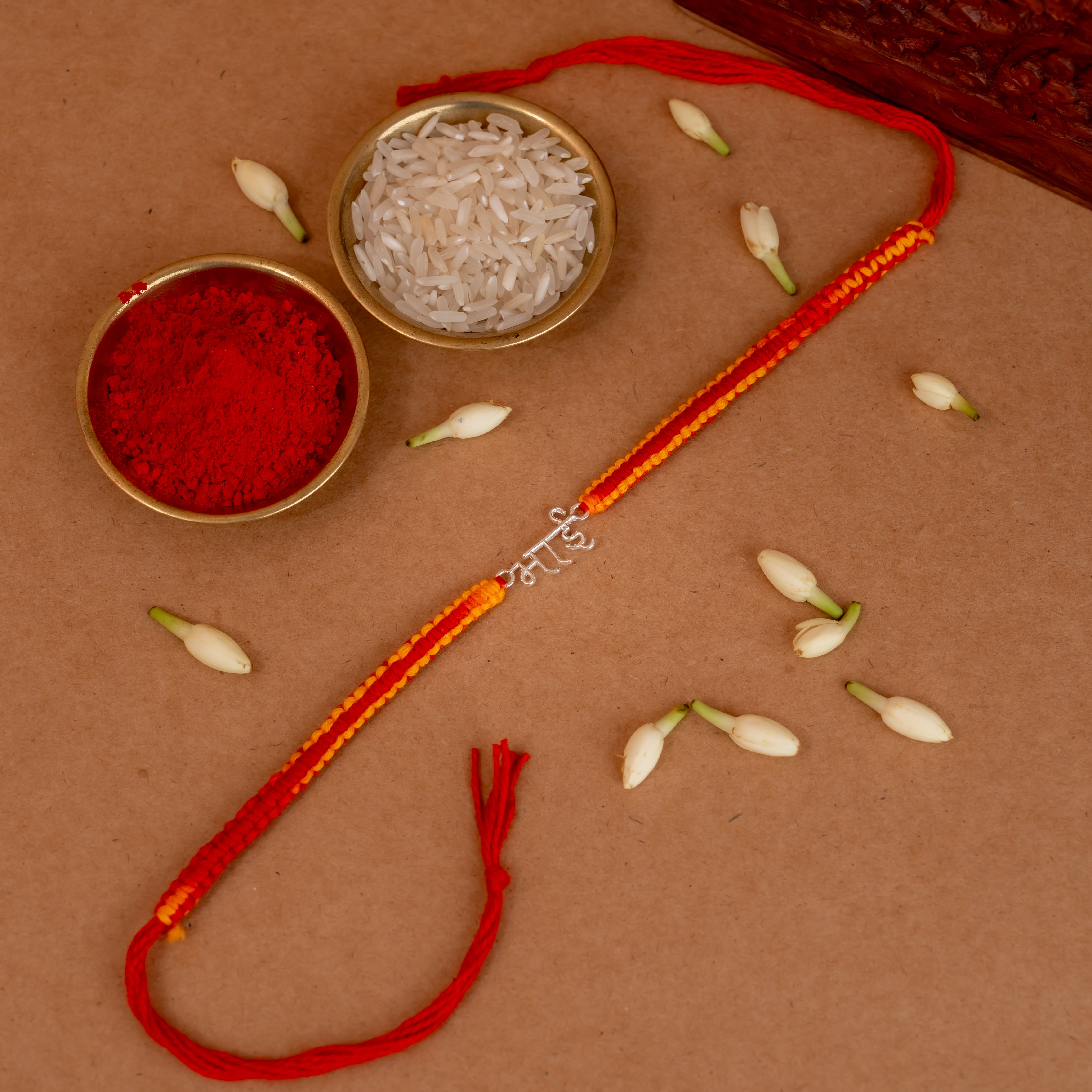 Hindi Bhai 925 Silver Rakhi