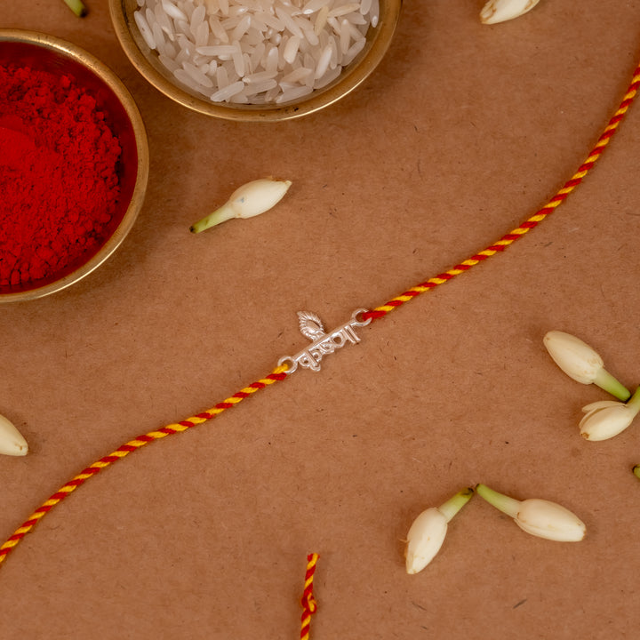 Divine krishna 925 Silver Rakhi