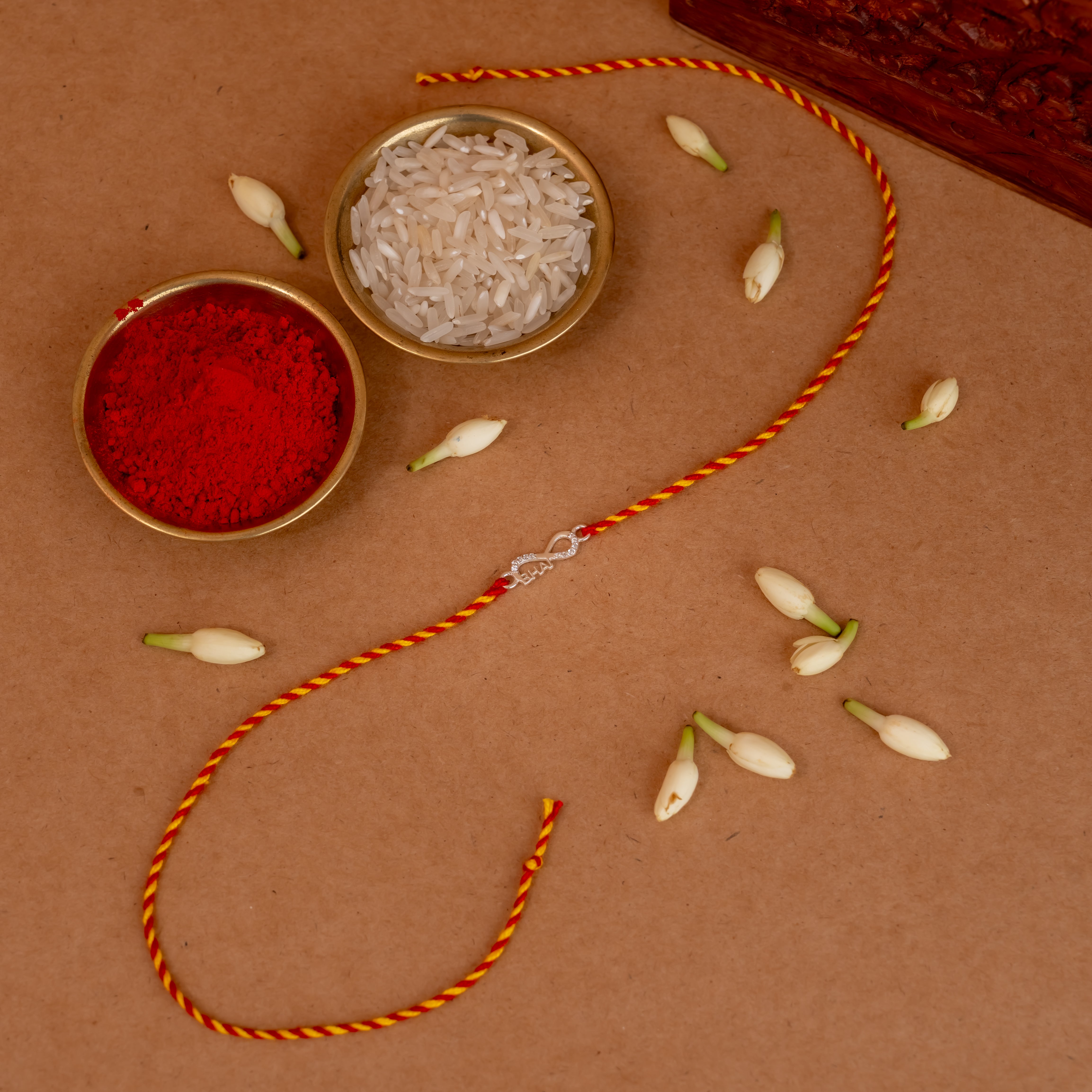 Inifinity Bhai 925 Silver Rakhi