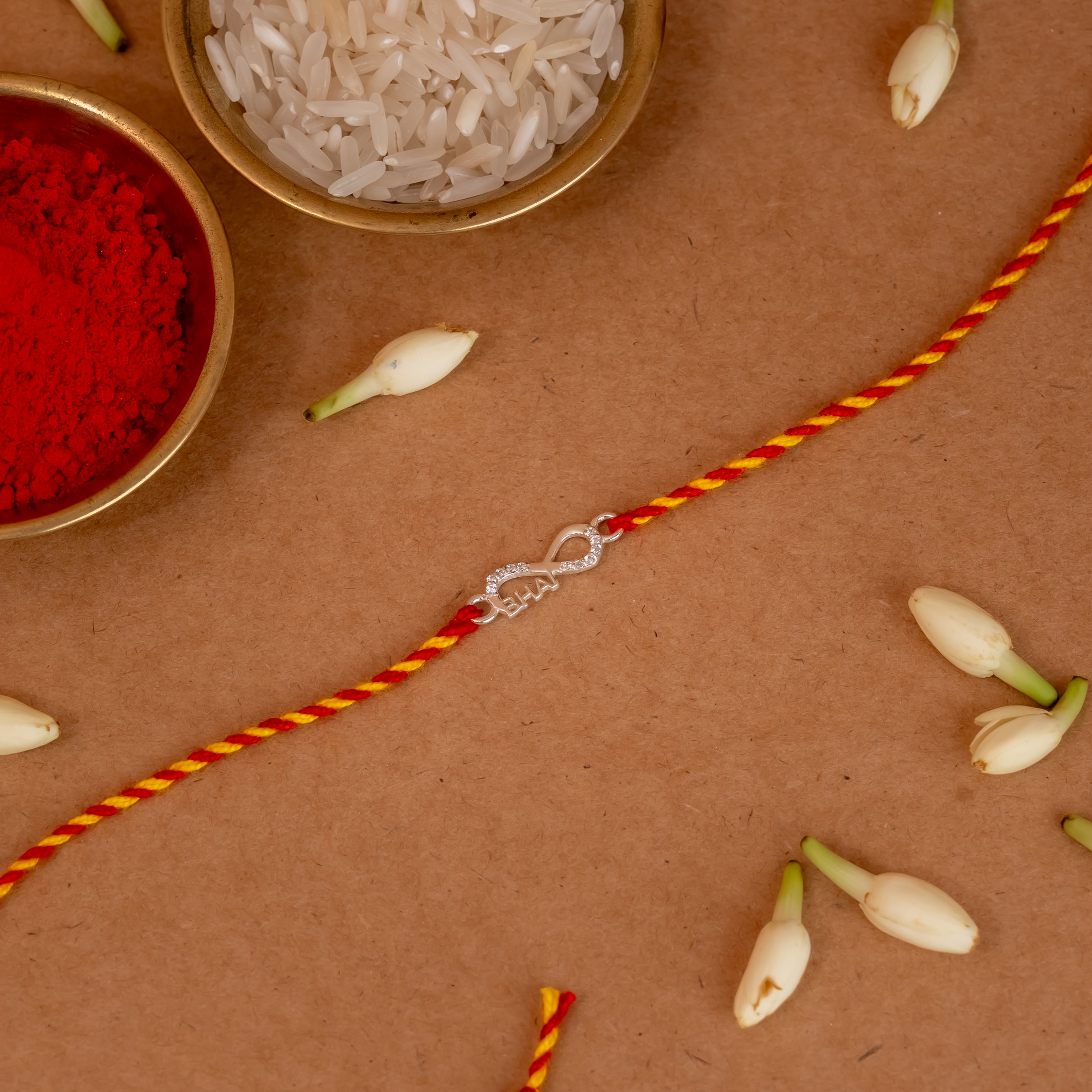 Inifinity Bhai 925 Silver Rakhi
