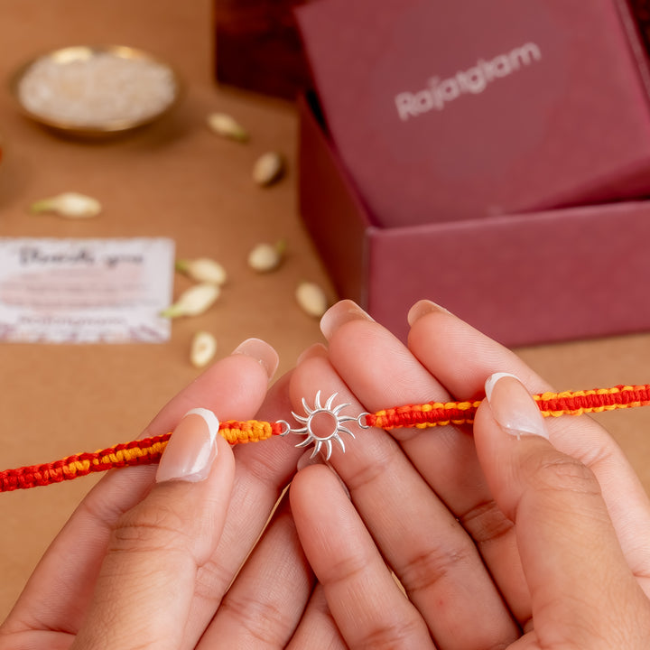 Surya 925 Silver Rakhi