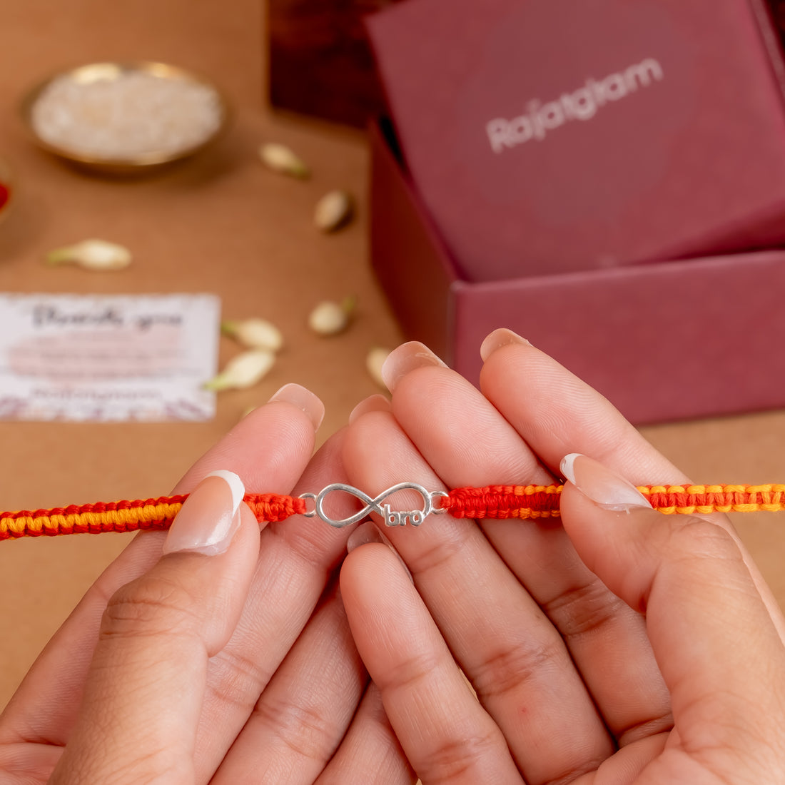 Infinity Bro 925 Silver Rakhi
