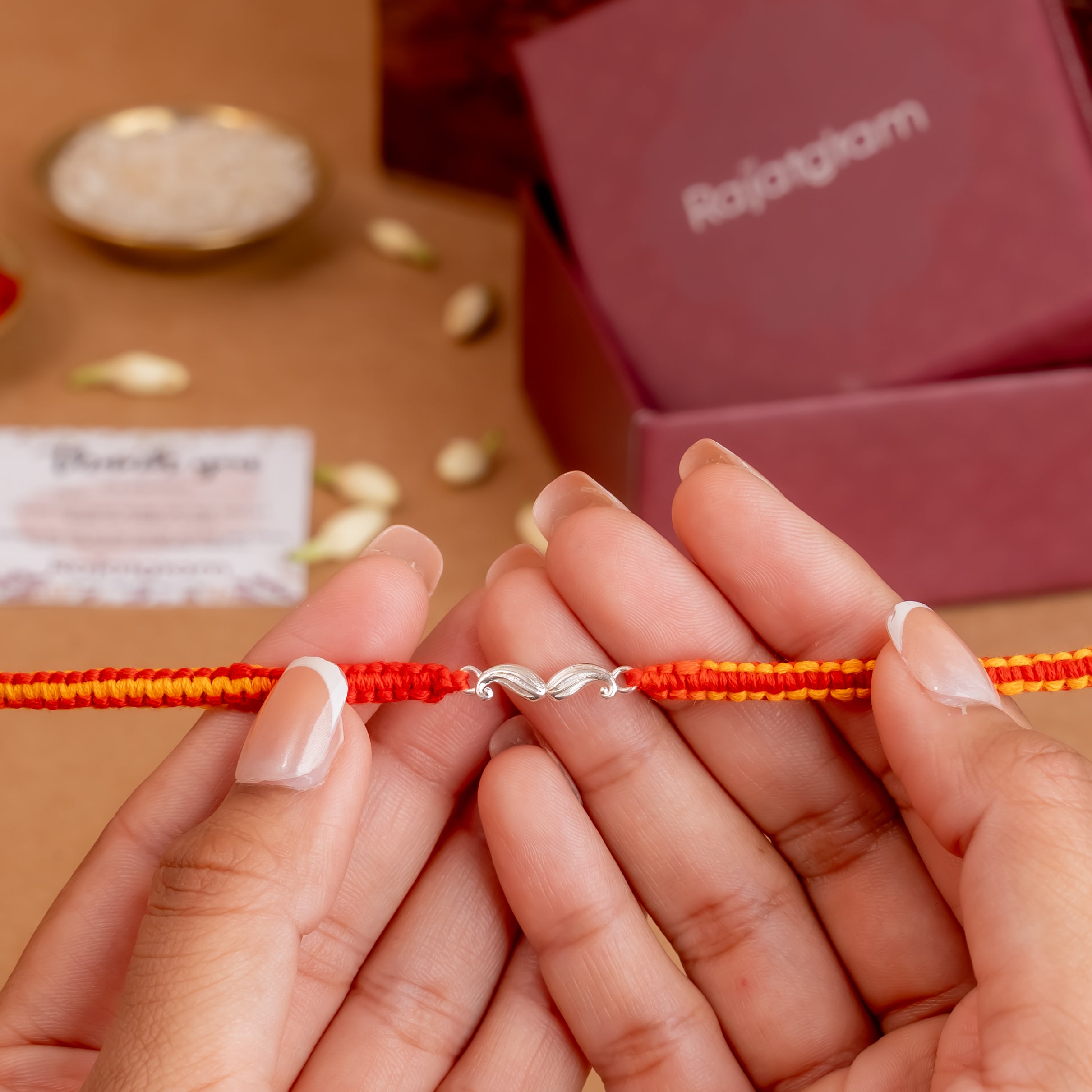 Royal Mustache 925 Silver Rakhi