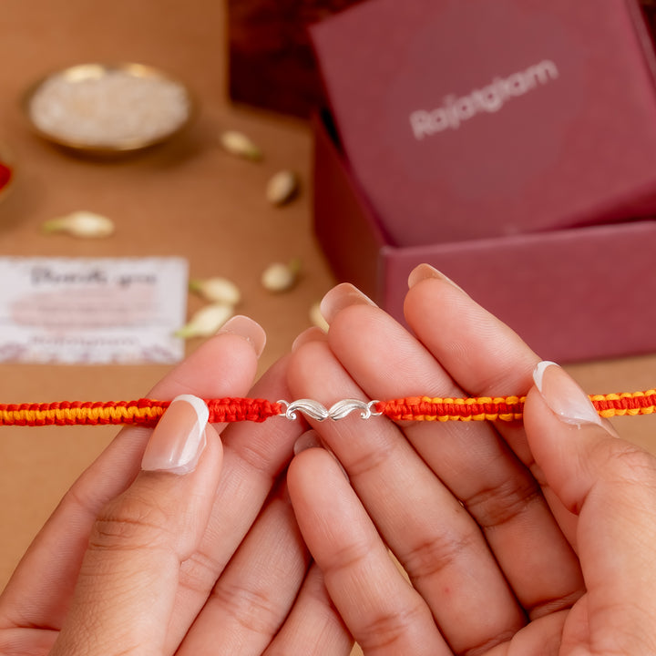 Royal Mustache 925 Silver Rakhi