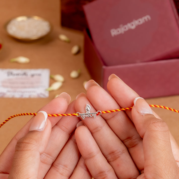 Divine krishna 925 Silver Rakhi