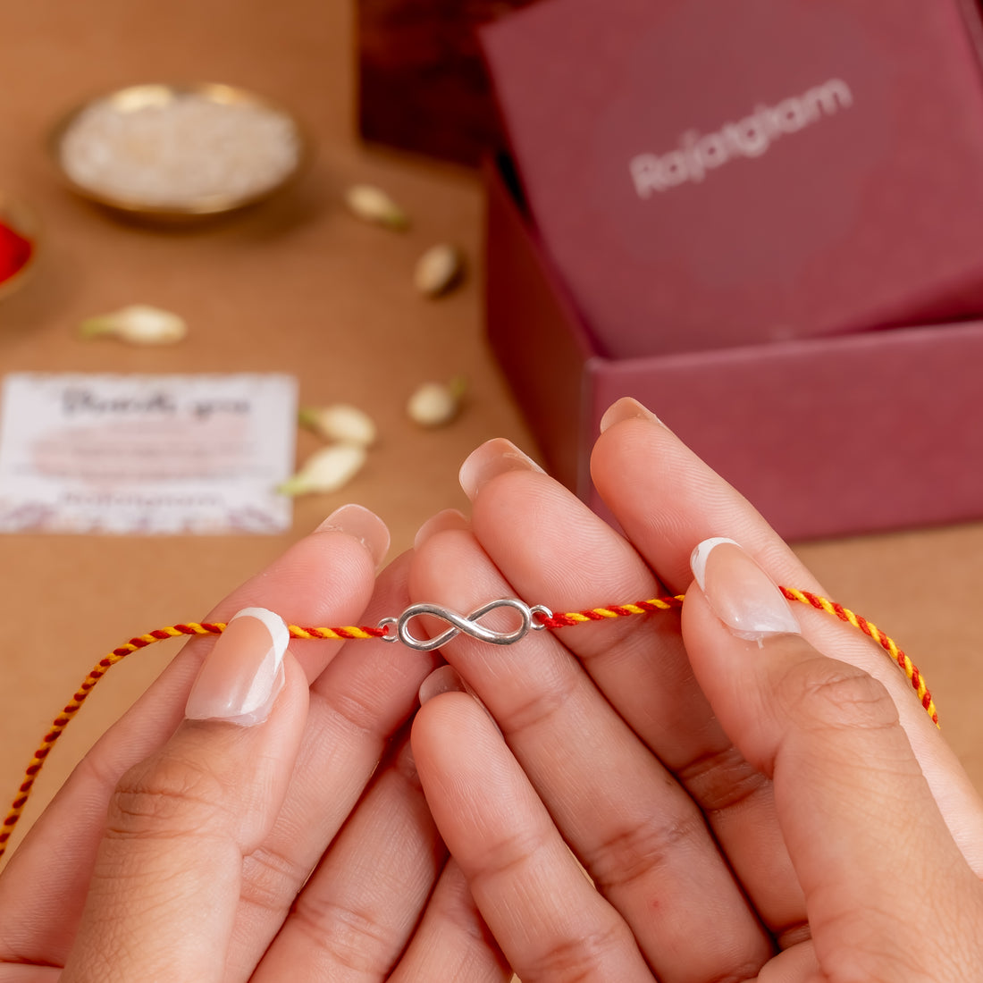 Inifinity 925 Silver Rakhi