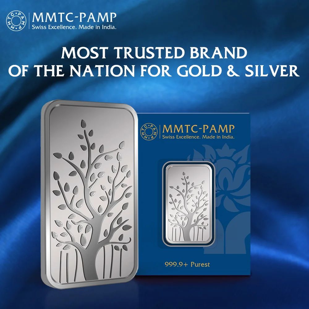 (999.9+) Purest 50 gm Banyan Tree Silver Bar