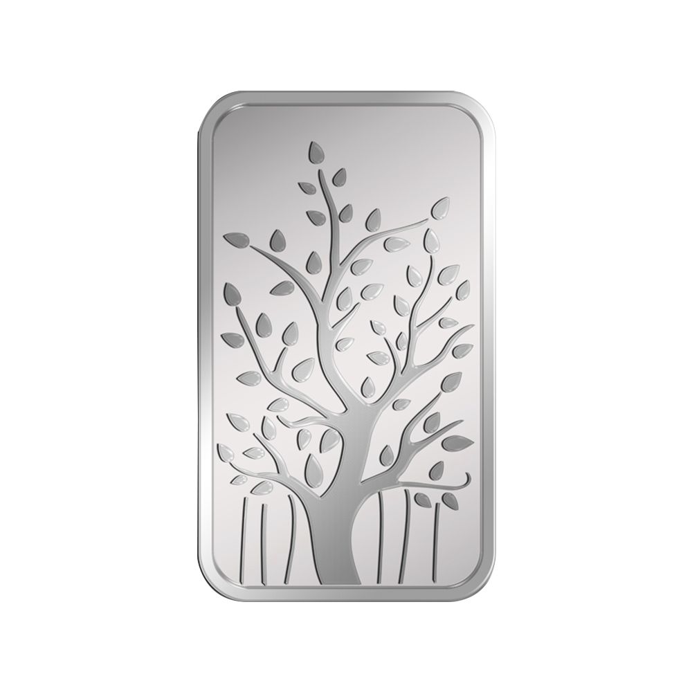 (999.9+) Purest 10 gm Banyan Tree Silver Bar