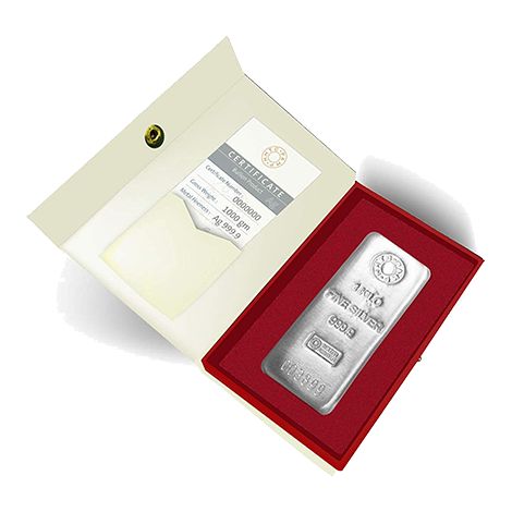 (999.9+) Purest 1kg Casted Silver Bar